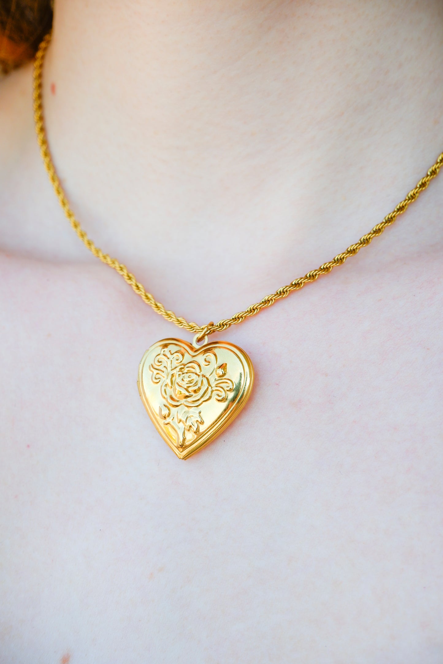 Rose Heart Locket