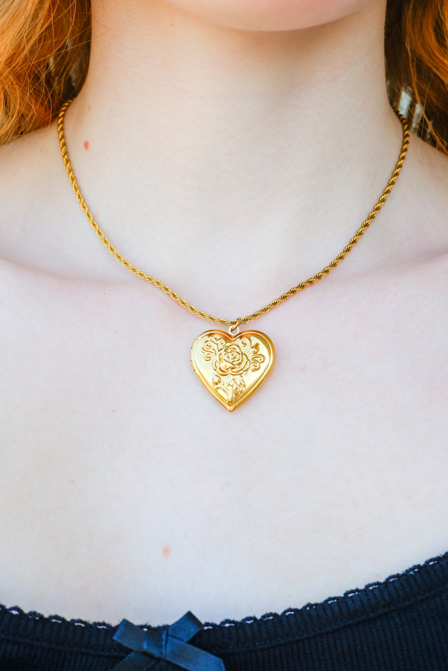 Rose Heart Locket