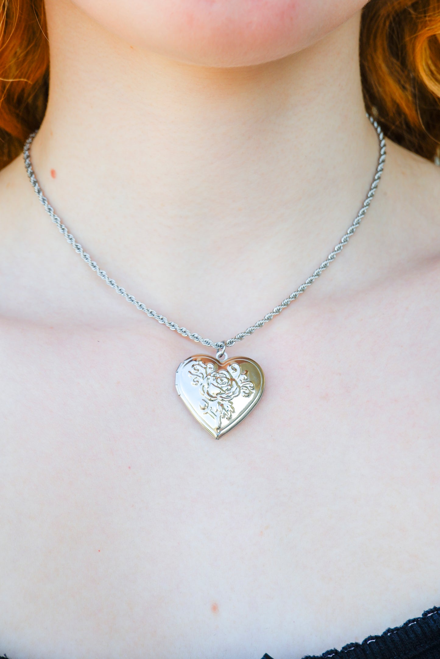 Rose Heart Locket
