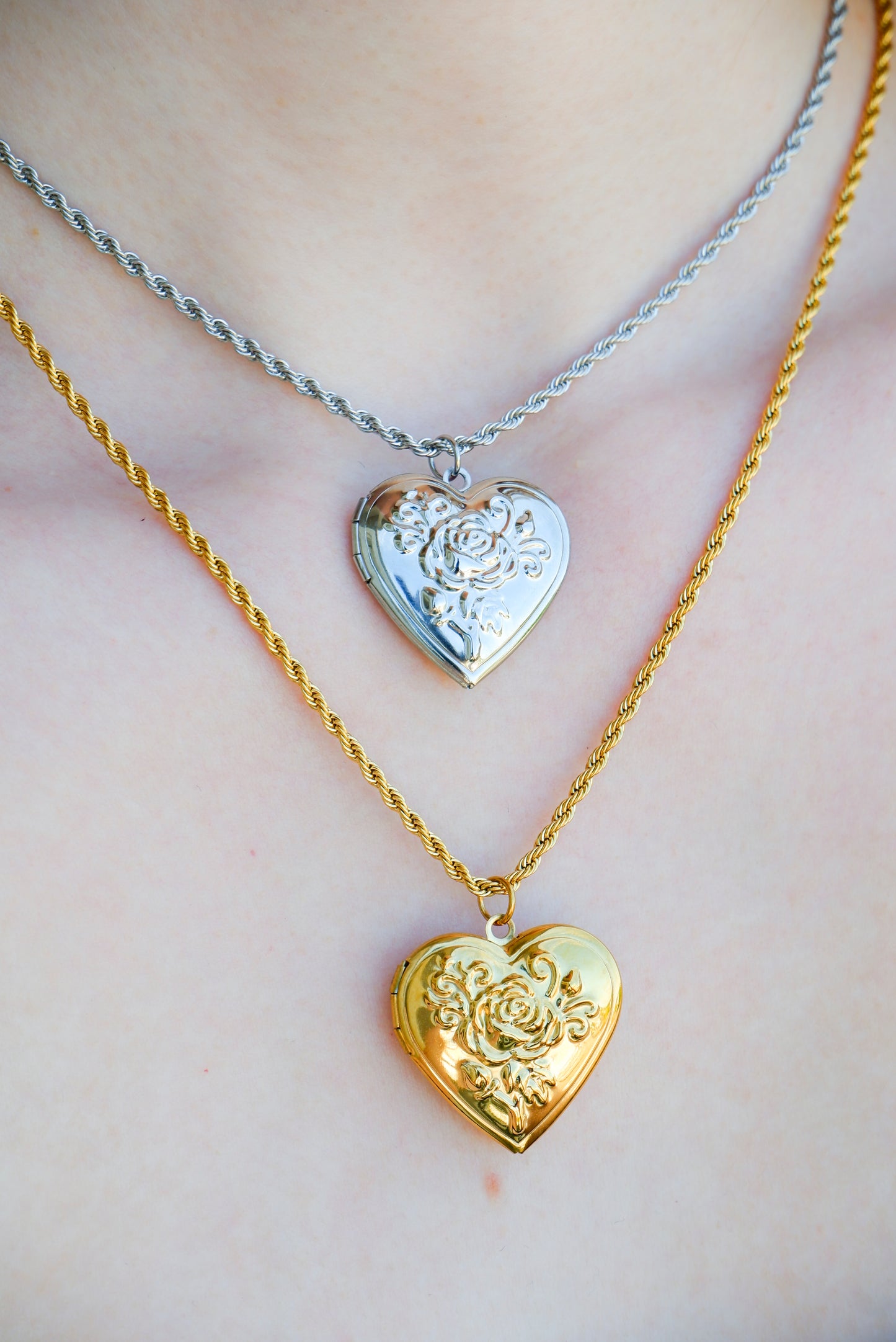 Rose Heart Locket