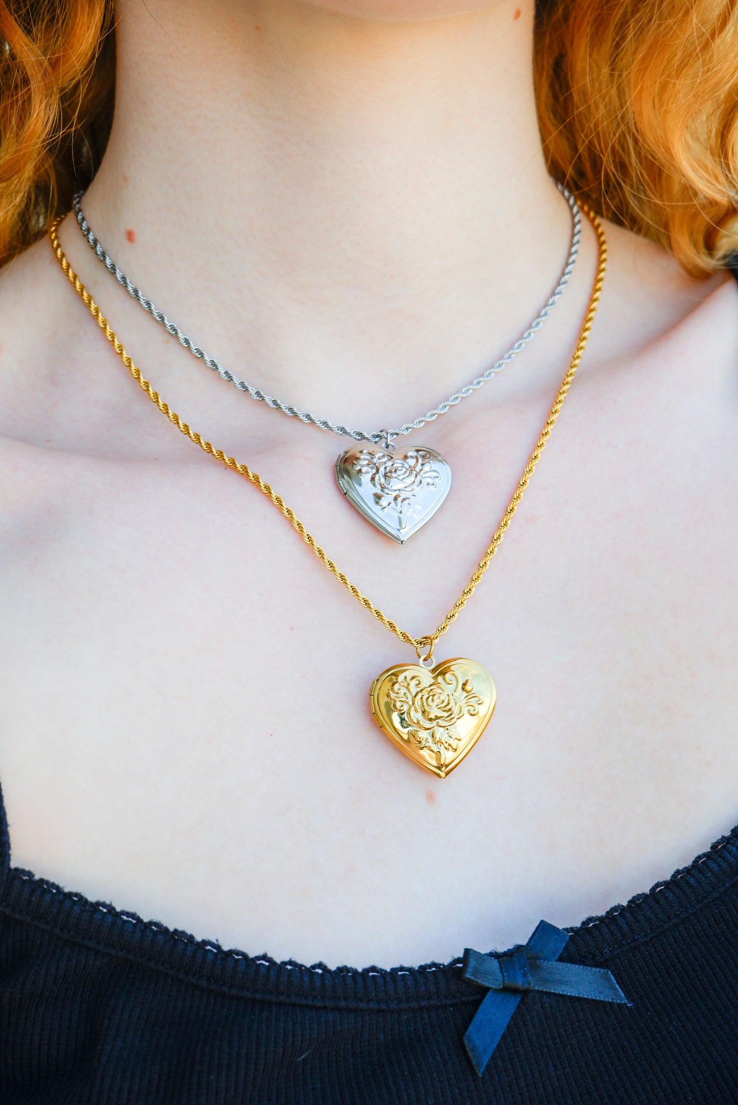 Rose Heart Locket