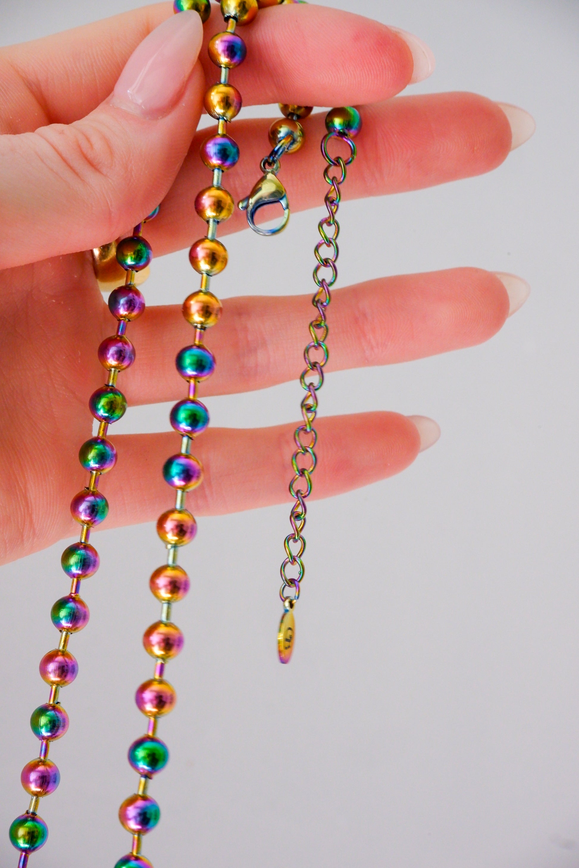 rainbow ball chain