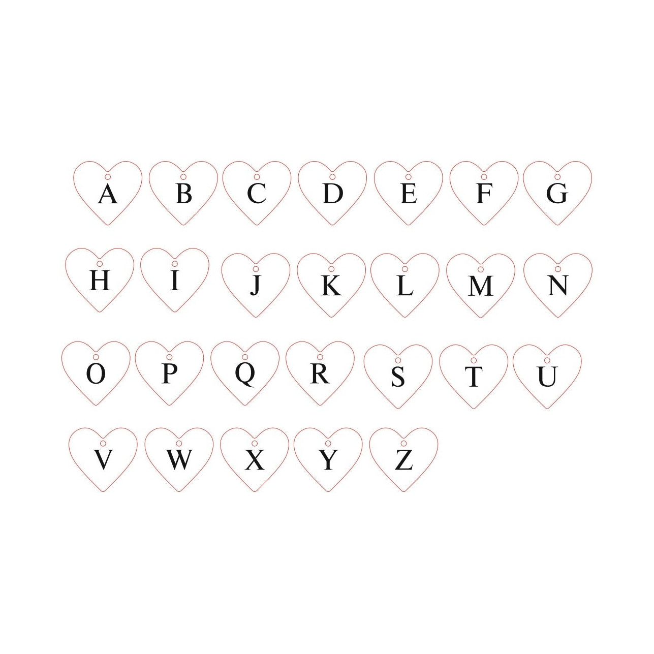 Olivia Initial Heart Necklace