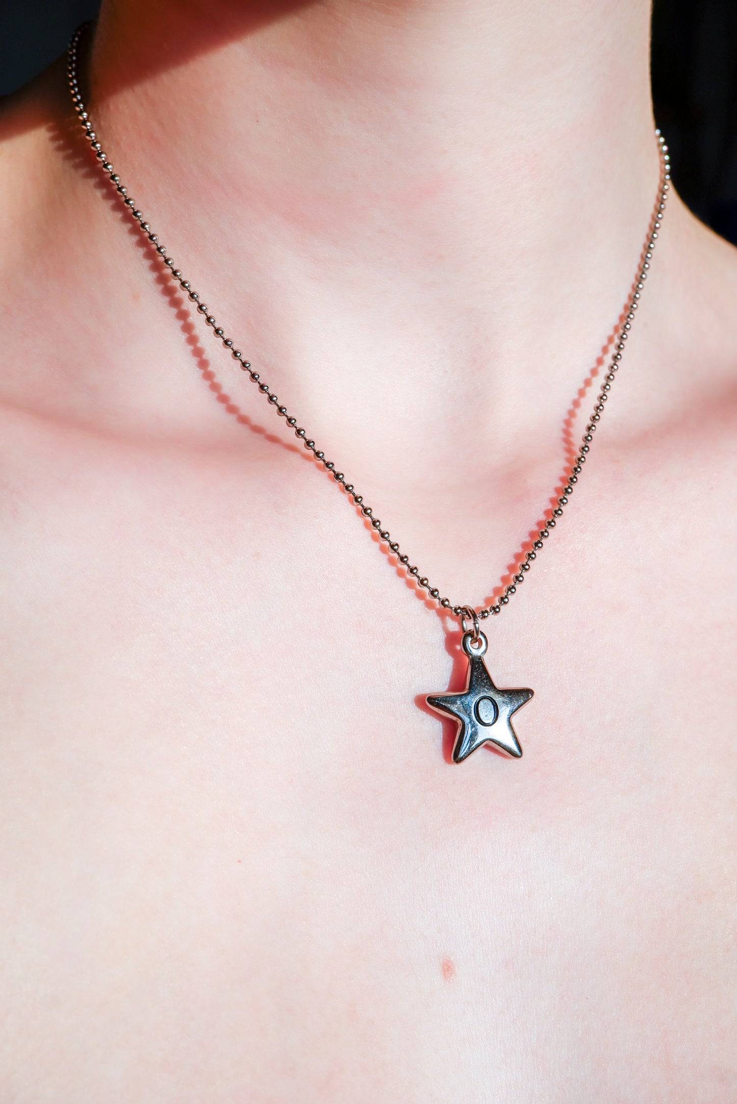 initial star necklce