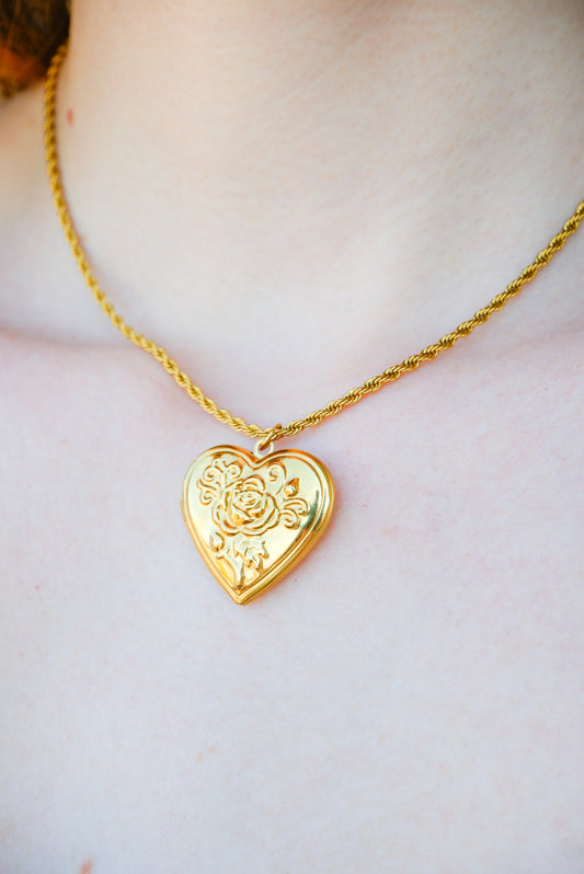 Rose Heart Locket