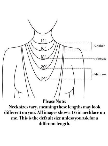 size chart for necklace lengths